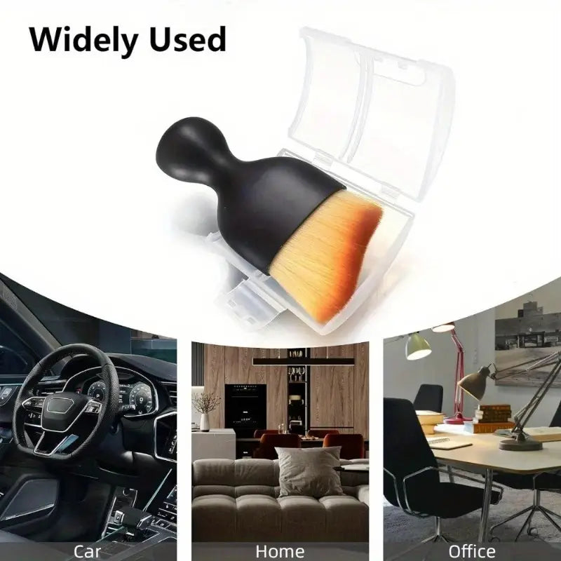 Soft Car Detailing Brushes - Brown (Premium Quality)