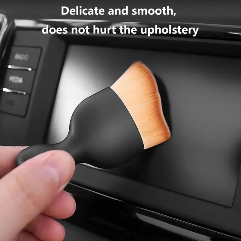 Soft Car Detailing Brushes - Brown (Premium Quality)