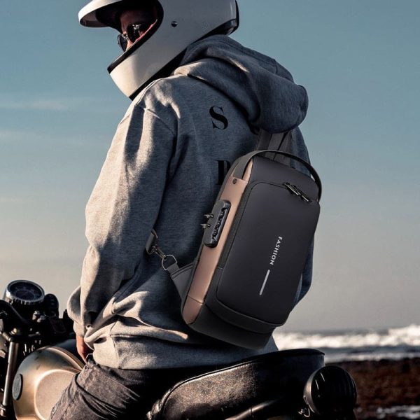 Chest Bag Multifunction Crossbody Sport Running Travel Sling Pack Anti-theft For Men (random Color)