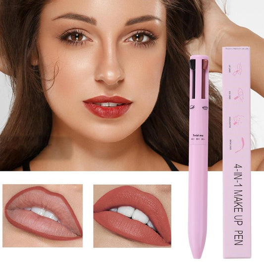 Multi purpose 4 in 1 Waterproof Makeup Pen (eyeliner, brow liner, lip liner, and highlighter)
