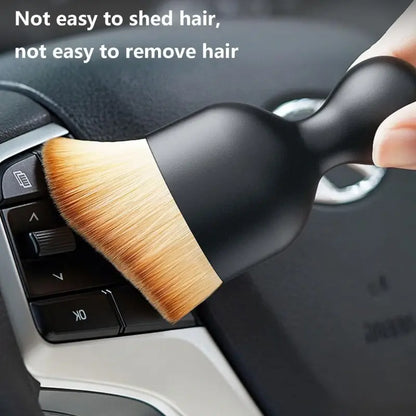 Soft Car Detailing Brushes - Brown (Premium Quality)