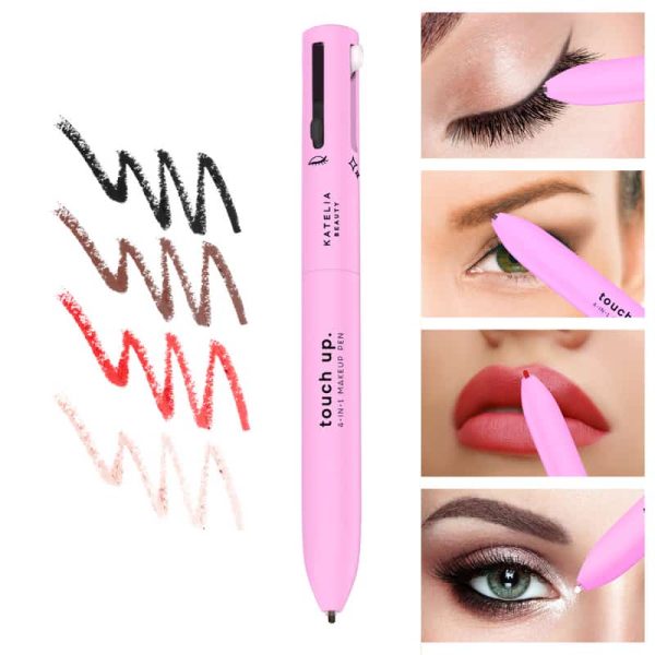 Multi purpose 4 in 1 Waterproof Makeup Pen (eyeliner, brow liner, lip liner, and highlighter)