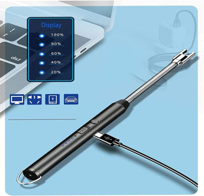Arc Lighter With Usb Charging | Flameless Windproof | Led Battery Display