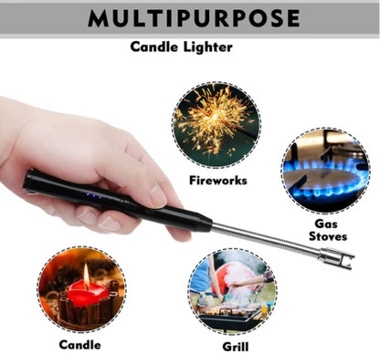 Arc Lighter With Usb Charging | Flameless Windproof | Led Battery Display
