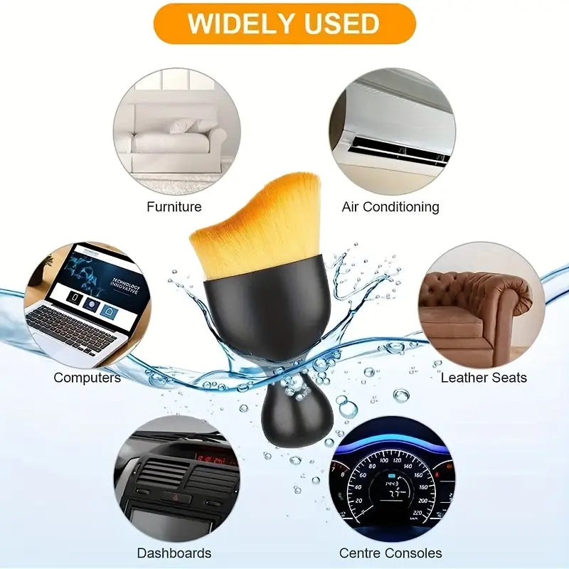 Soft Car Detailing Brushes - Brown (Premium Quality)