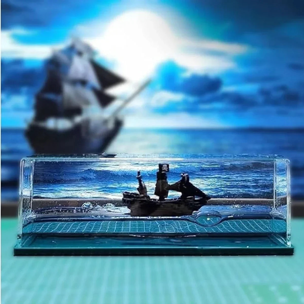 Floating Unsinkable Pirate Ship Decoration (random color)