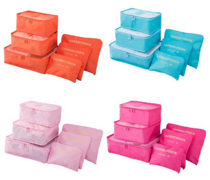 Waterproof Travel Storage Bag  - 6 Pcs / Set