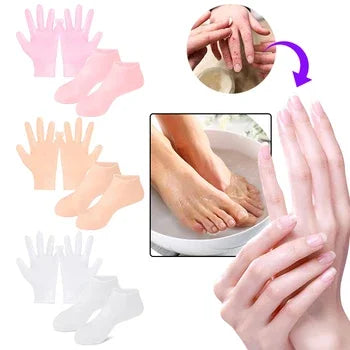Combo pack of 2 Silicone Socks and Gloves