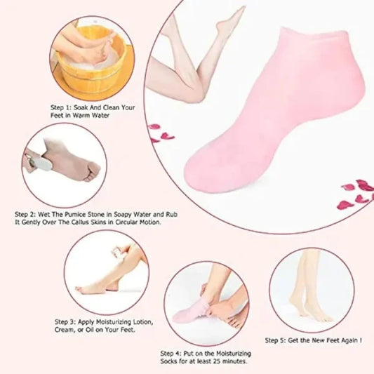 Combo pack of 2 Silicone Socks and Gloves