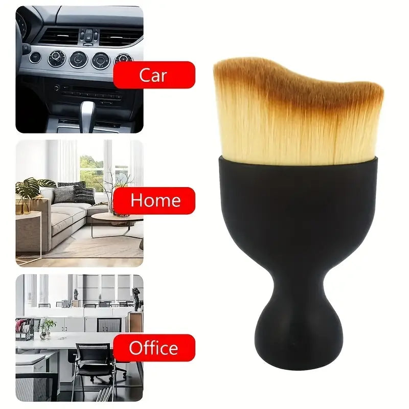 Soft Car Detailing Brushes - Brown (Premium Quality)