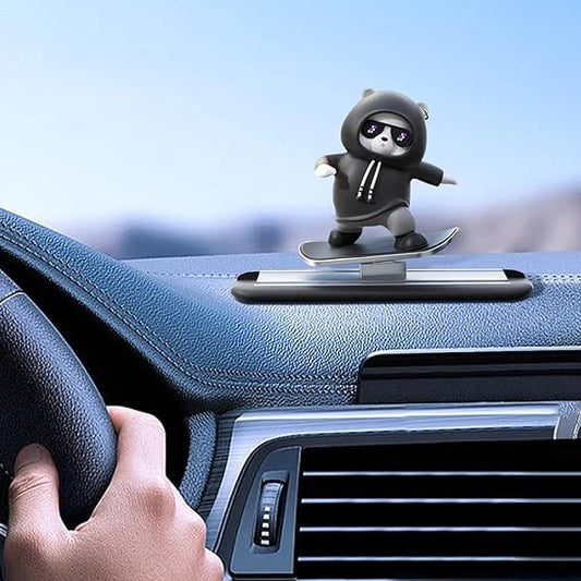 Premium Quality Skateboard Bear Car Dashboard Decoration