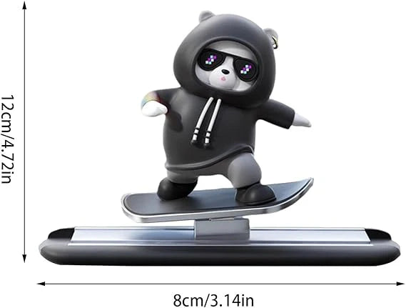 Premium Quality Skateboard Bear Car Dashboard Decoration