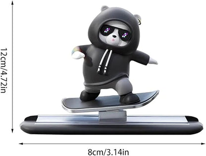 Premium Quality Skateboard Bear Car Dashboard Decoration