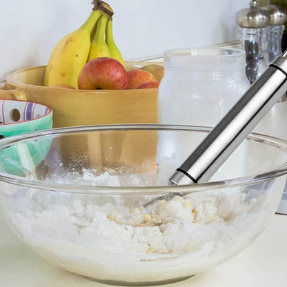 Manual Non Stick Steel Flour Cream Mixer Beater