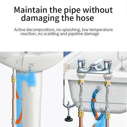 Multipurpose Drain Cleaner – Powerful Pipeline Dredging Agent For Kitchen Sink & Bathroom