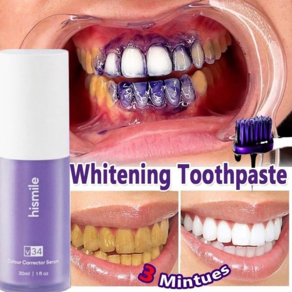 Teeth Brightening Hismile V34 Colour Corrector for teeth whitening + Micro Nano Toothbrush
