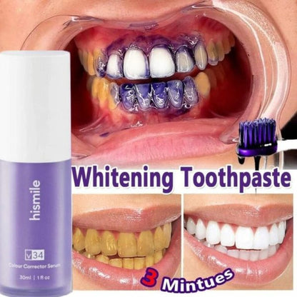 Teeth Brightening Hismile V34 Colour Corrector for teeth whitening + Micro Nano Toothbrush