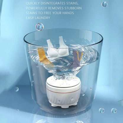 Portable Mini Washing Machine – USB Turbine Washer for Clothes, Socks, & Dishes