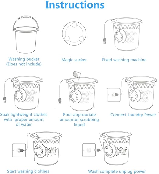 Portable Mini Washing Machine – USB Turbine Washer for Clothes, Socks, & Dishes
