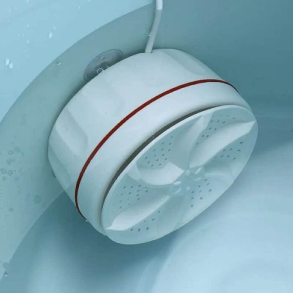 Portable Mini Washing Machine – USB Turbine Washer for Clothes, Socks, & Dishes