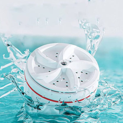 Portable Mini Washing Machine – USB Turbine Washer for Clothes, Socks, & Dishes