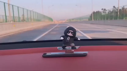 Premium Quality Skateboard Bear Car Dashboard Decoration
