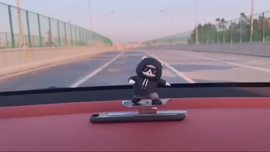 Premium Quality Skateboard Bear Car Dashboard Decoration