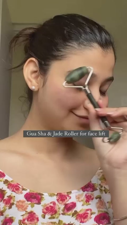 Jade Roller and Gua Sha for Face Lift