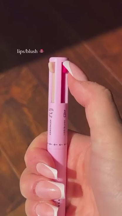 Multi purpose 4 in 1 Waterproof Makeup Pen (eyeliner, brow liner, lip liner, and highlighter)