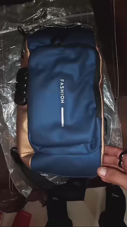Chest Bag Multifunction Crossbody Sport Running Travel Sling Pack Anti-theft For Men (random Color)