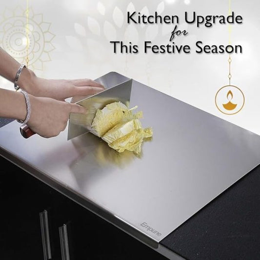 Stainless Steel Cutting Board | Size: 41x33cm