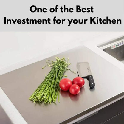 Stainless Steel Cutting Board | Size: 41x33cm