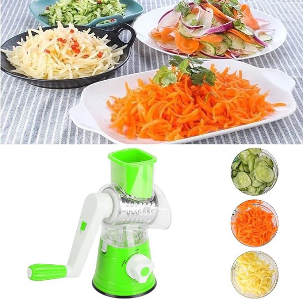 Table Top Drum Grater - Manual Vegetable Drum cutter / Slicer