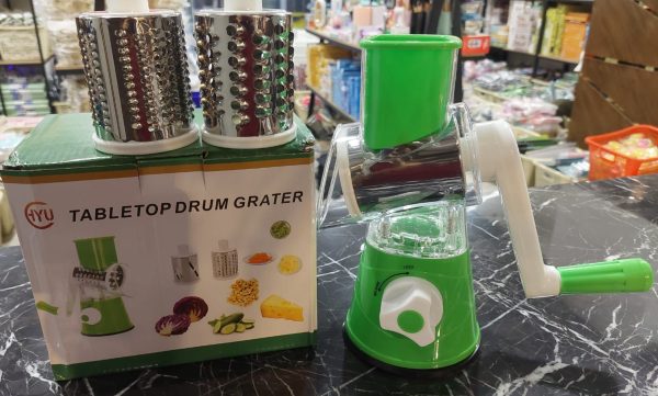 Table Top Drum Grater - Manual Vegetable Drum cutter / Slicer